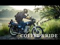 [Yamaha SR400] 晴れの日曜日、無計画のバイク旅 | 最高のコーヒーを楽しむ | 単気筒バイクのサウンド | 自然の音 | ASMR