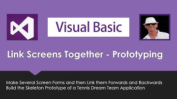 VB How to Link Screen Forms in Visual Basic VB.Net to Create a Prototype Demonstration Application