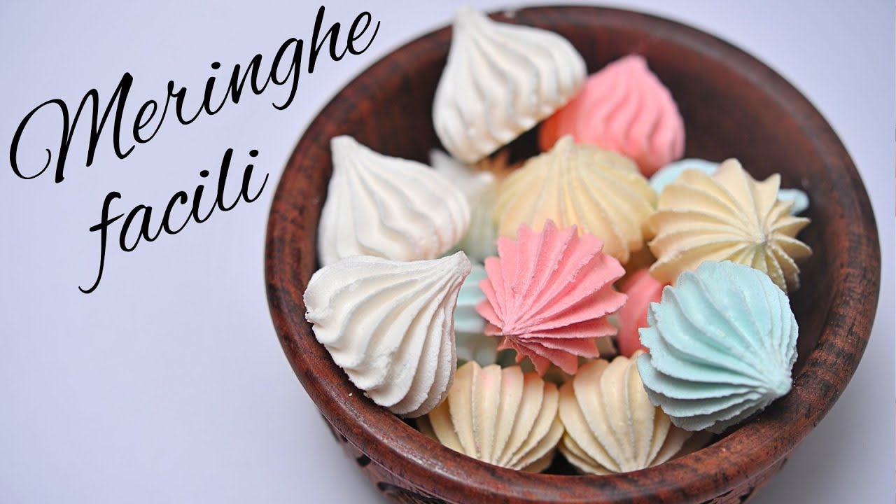 MERINGHE o SPUMIGLIE Fatte in casa come in Pasticceria! [Facilissime]