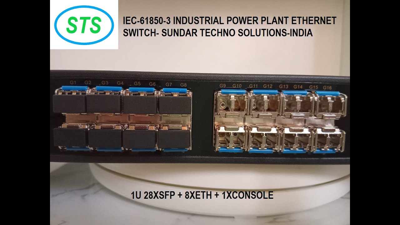 L3 INDUSTRIAL ETHERNET SWITCH IEC618503 SUNDAR TECHNO SOLUTIONS BANGALORE INDIA