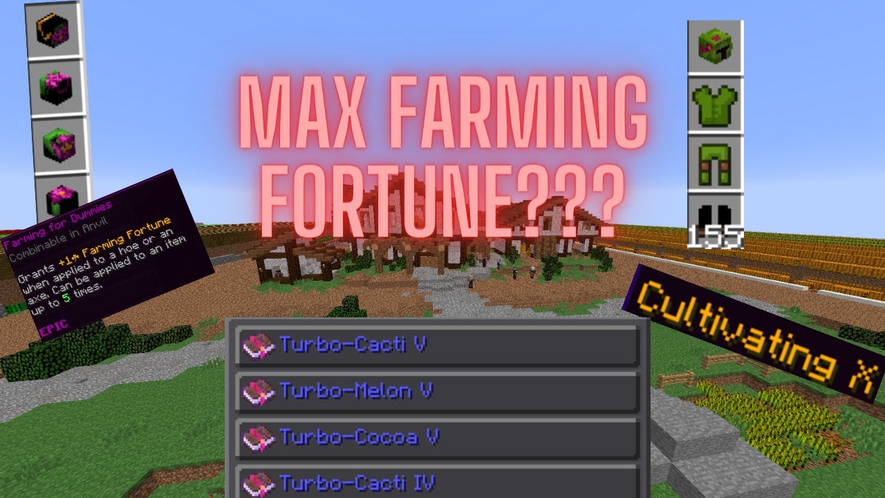 What is the HIGHEST possible Farming Fortune?? (Hypixel Skyblock) YouTube