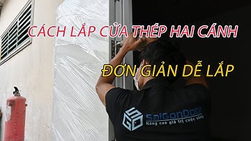 ✅ Lắp đặt cửa thép chống cháy 2 cánh đôi