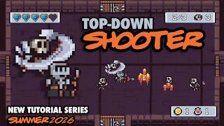 Teaser: Let's Make A Top-down Shooter/Bullet Hell/Rogue-like in Unity | Starts August 22, 2026