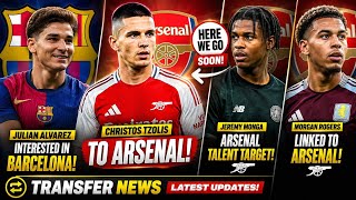 JULIAN LVAREZ INTEREST IN BARCA,CHRISTOS TZOLIS TO ARSENAL HERE WE GO SOON,JEREMY MONGA, ROGERS 