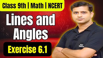 📘 Class 9 Maths | Chapter 6 – Lines and Angles | NCERT Exercise 6.1 Full Explanation