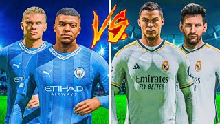 FC 24😱| Ronaldo & Messi vs Mbappe & Haaland - Who Would Win - UCL FINAL