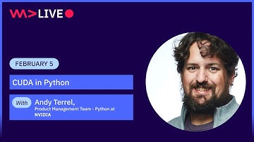 WeAreDevelopers LIVE - CUDA in Python by Andy Terrel