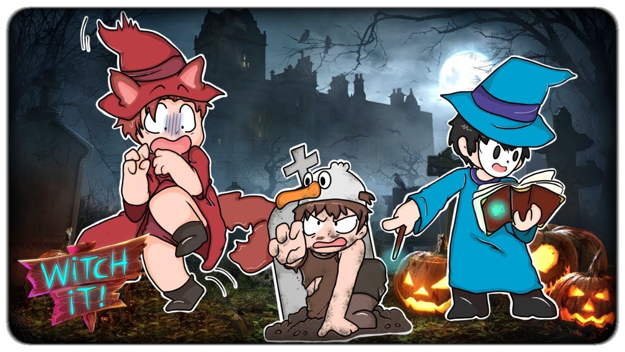 NASCONDINO NEL CIMITERO A MEZZANOTTE con Gabby16bit e redbox | Witch It [ITA]