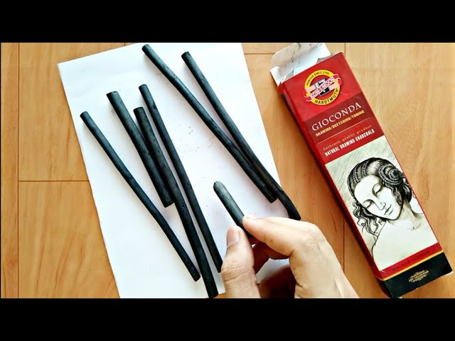 Soft charcoal sticks 