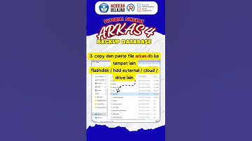 Tutorial arkas 4 Backup Database dengan mudah