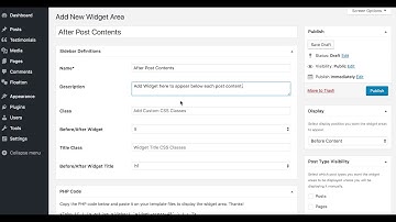 Sidebar Widget Areas for WordPress