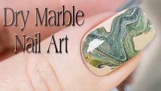 Dry Marble Nail Art