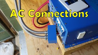 Connecting the AC Wiring to the AIMS 10kW SplitPhase Inverter