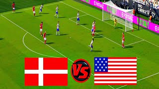 USMNT vs DENMARK | International friendly Soccer Match | efootball 4K Gameplay 