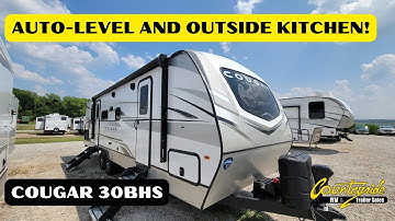 Bunkhouse Travel Trailer With Auto-Level! | 2023 Cougar 30BHS