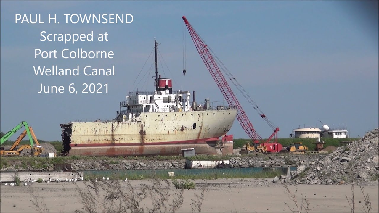 Scrap ships at Port Colborne (Jun 6, 2021) PAUL H. TOWNSEND & ALGOMA ENTERPRISE Welland Canal