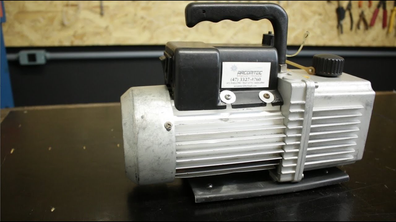 REFORMA de bomba de vácuo 6 cfm duplo estágio - 1 parte - vacun pump