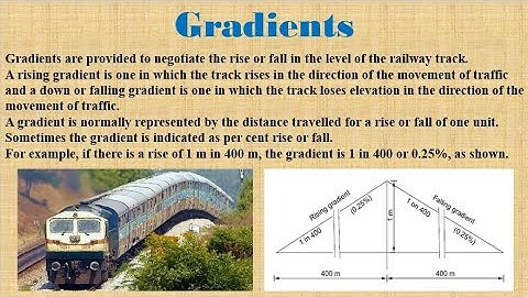 Gradients In Railway Track | Hindi | Railway Engineering |