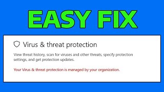 Fix Your Virus And Threat Protection Is Managed By Your Organization In Windows 11 How To