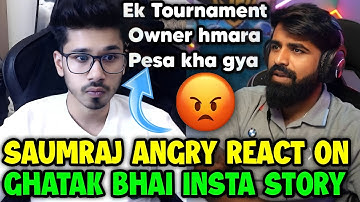 Saumraj angry react on Ghatak bhai insta story expose 😲 9 lakh rupees scam 🇮🇳