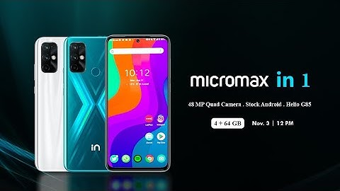 Micromax IN 1 - Official First Look | 48 MP Quad Camera | Helio G85