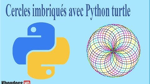 CERCLES IMBRIQUÉS AVEC PYTHON TURTLE