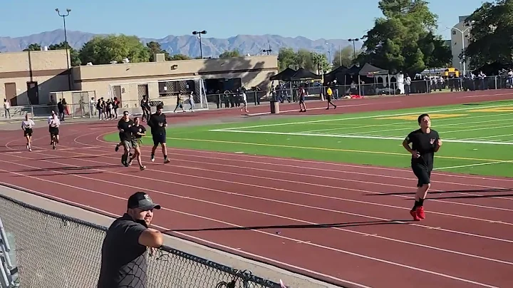 Eldorado HS at Bonanza HS's Drill day 2 mile run  ...