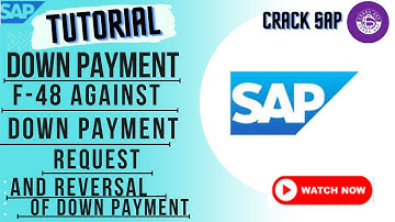 How to create down Payment F-48 against down payment request and reversal of down payment SAPS4HANA