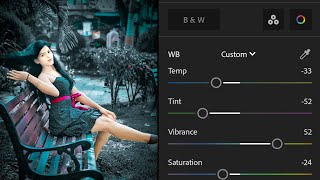 Lightroom dark and nevy blue photo editing tutorial | lightroom background colour change preset screenshot 4