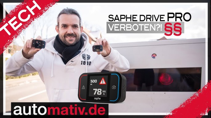 Saphe Drive Mini Verkehrsalarm inkl. Halterung & Ladekabel