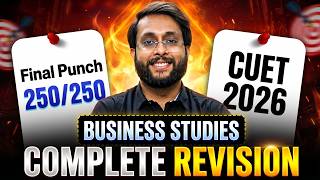 CUET 2026 Business Studies Full Revision ✅ | BST One Shot | Harsh Sir | Just Commerce Class 12
