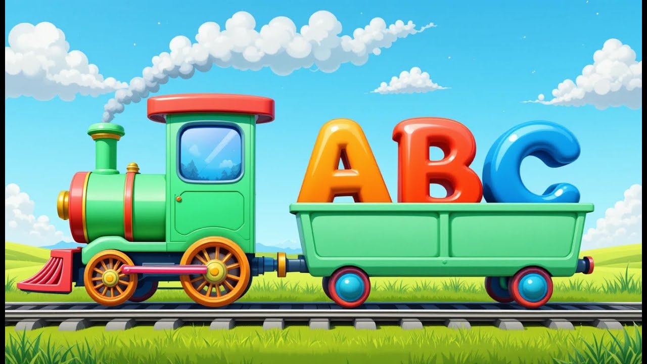 ABC Train Song | Learn Alphabet A to Z with Colorful Letters for Kids ...