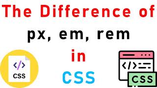 The difference between px, em, rem in CSS | Part 26 | Full Stack Course in Telugu