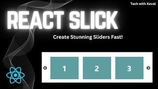 Learn React Slick | Create Beautiful Carousels Easily | React.js Tutorial | Hindi | Tech with Keval