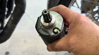 Virago 250 Starter Install