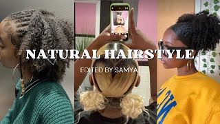 natural hairstyles on black tiktok| #blacktiktok #tiktok