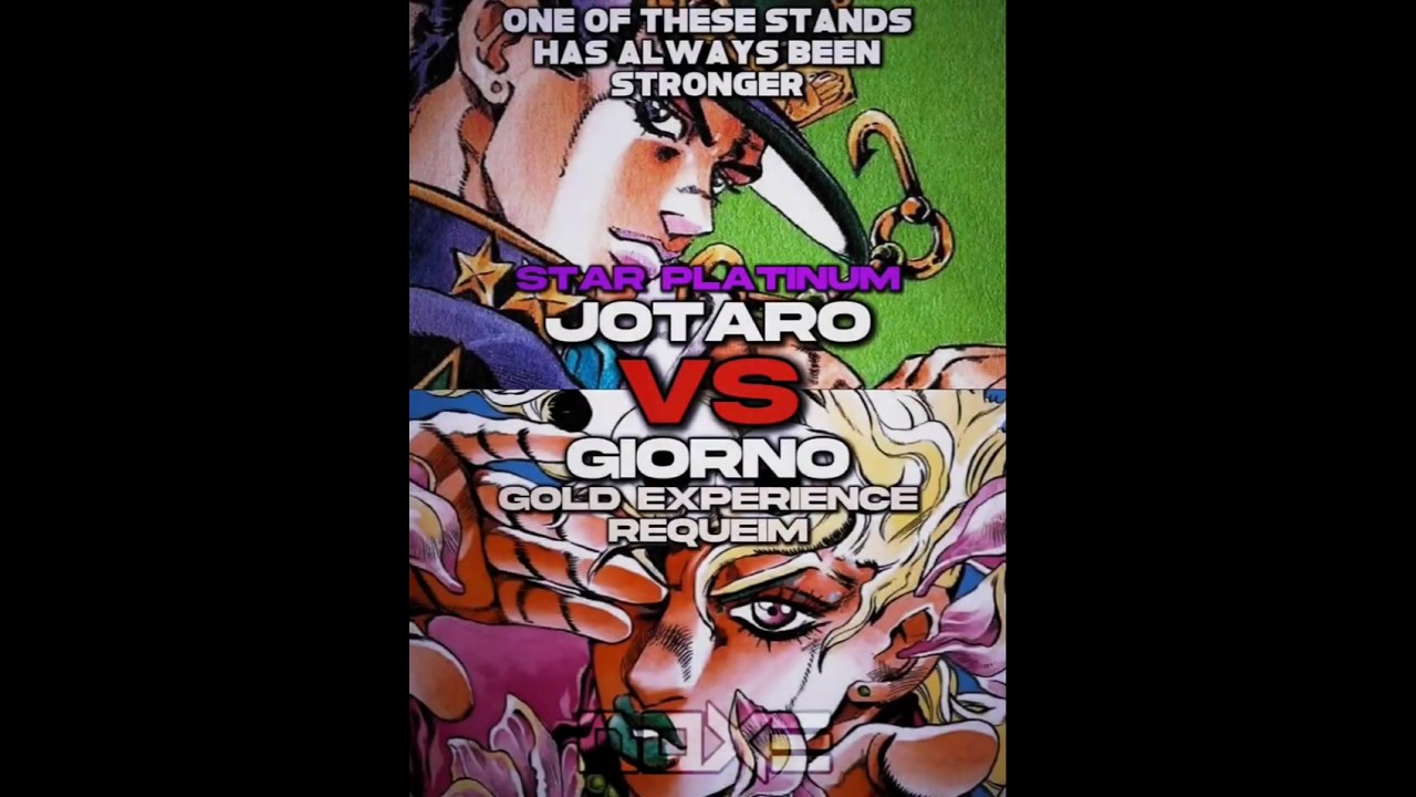 Jotaro Kujo Vs Giorno Giovanna (G.E.R) #anime #edit #jojo #jotaro #giorno #1v1 #vs #amv #jjba