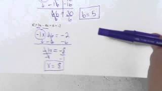 Solving Multi Step Equations Part 1