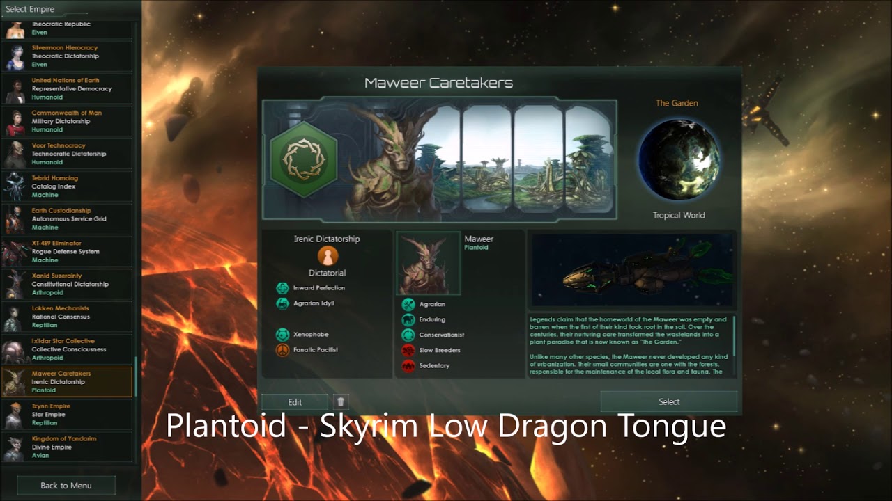 Stellaris Non-Humanoid Species Voice