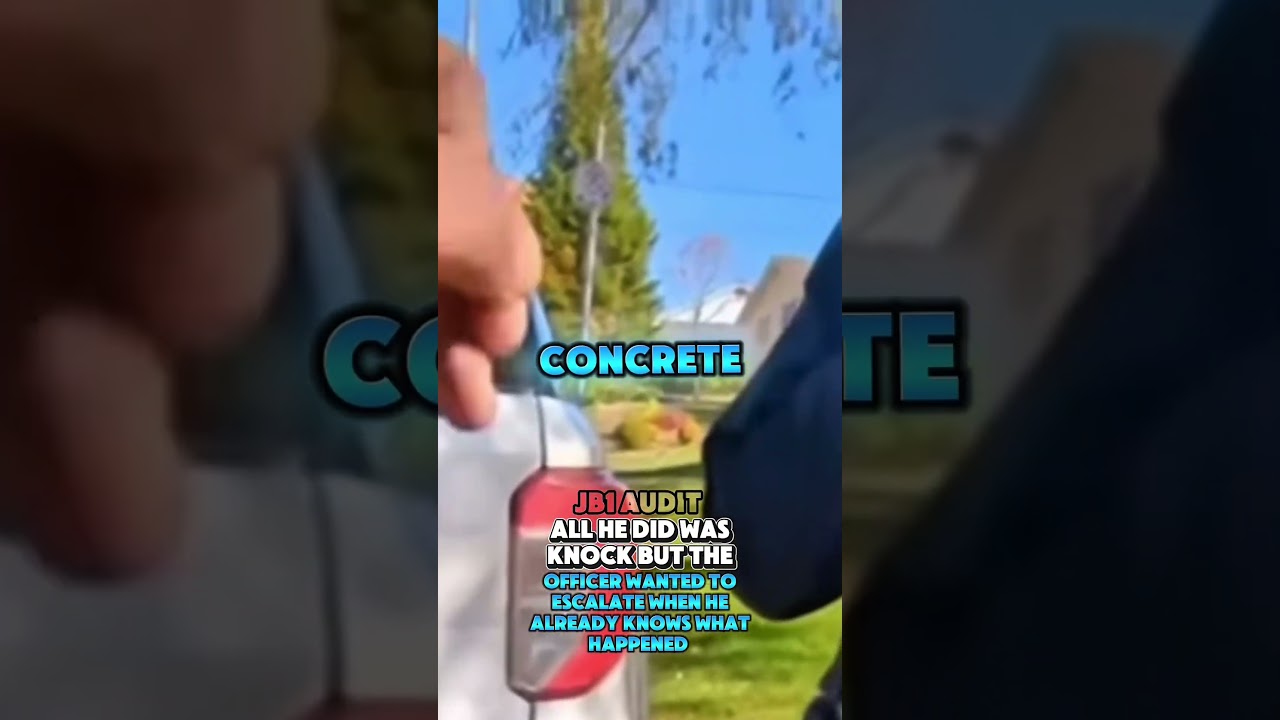 Он явно не нарушил никакого закона, но офицер хотел солгать. 