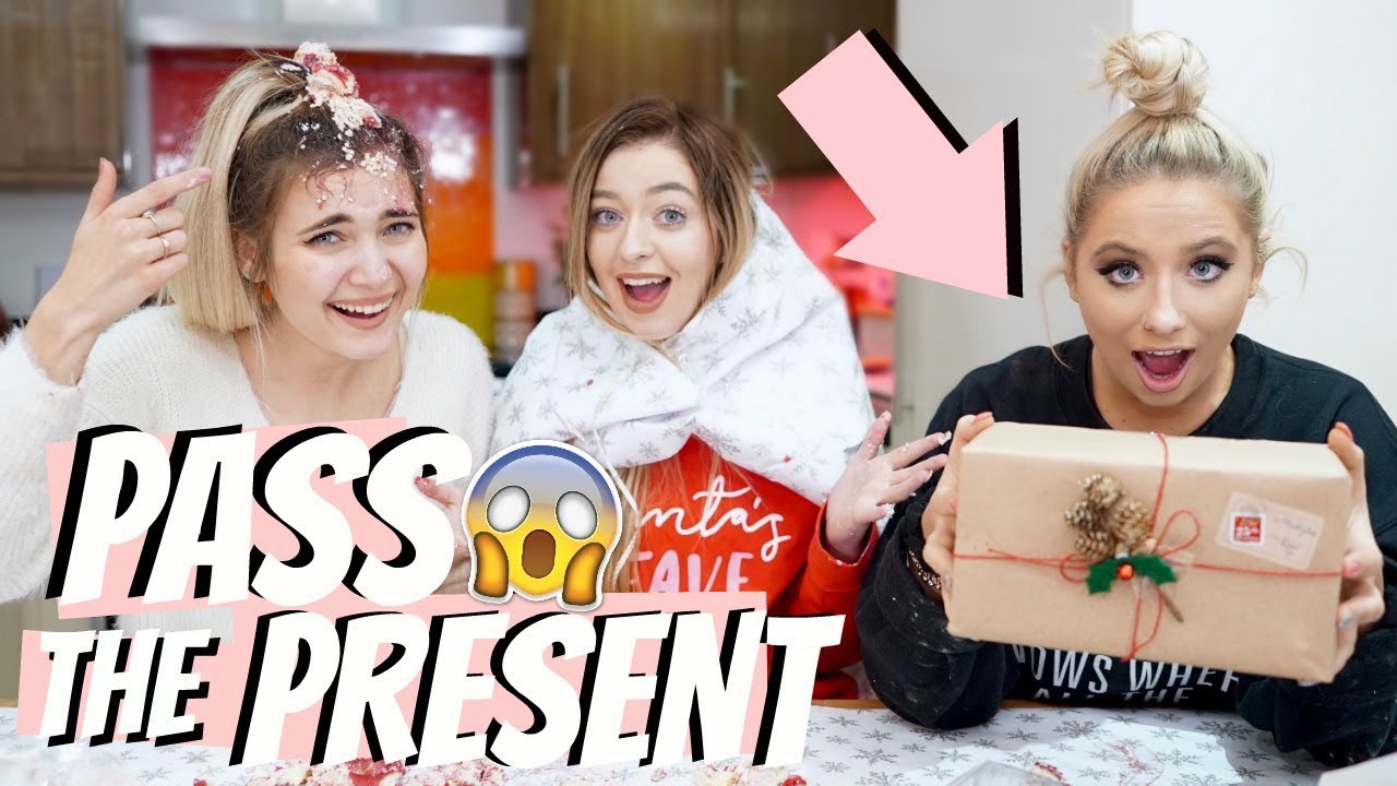 PASS THE PRESENT CHALLENGE!! *HILARIOUS* W/ SAFFRON BARKER AND