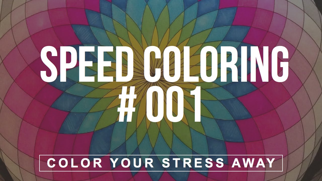 Coloring book for Adults : Color Your Stress Away #01 - YouTube