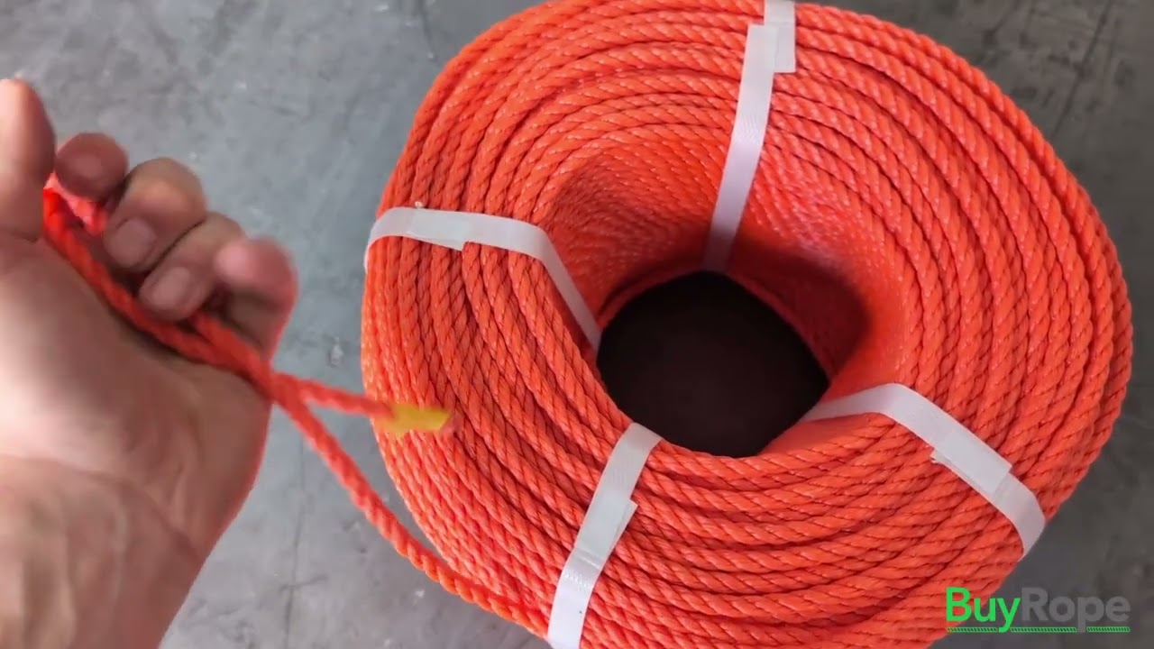 6mm Orange Polyethylene Rope (220m Coil) Demo | BuyRope