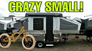 Crazy Tiny Popup Travel Trailer Rv Gotta See To Believe Flagstaff Mac 176Ltd