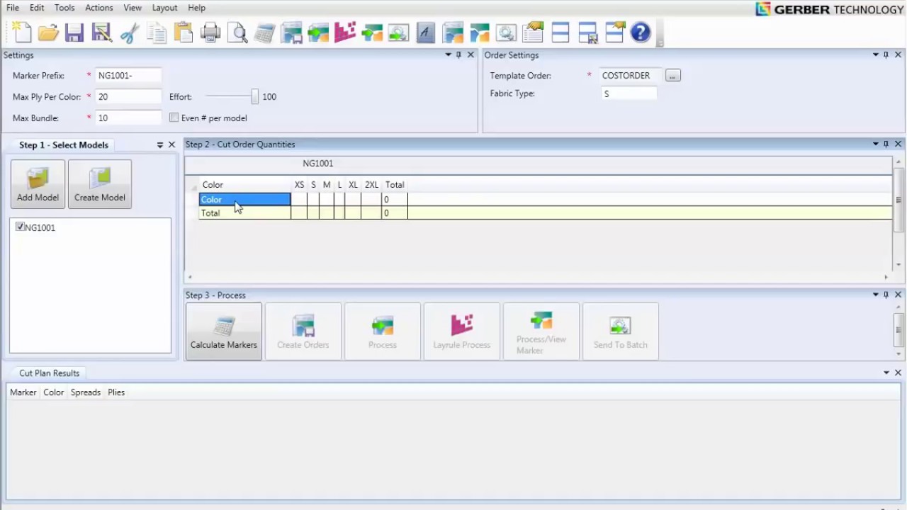 Gerber Accumark 8.5 Easy Plan Step n 3 - YouTube