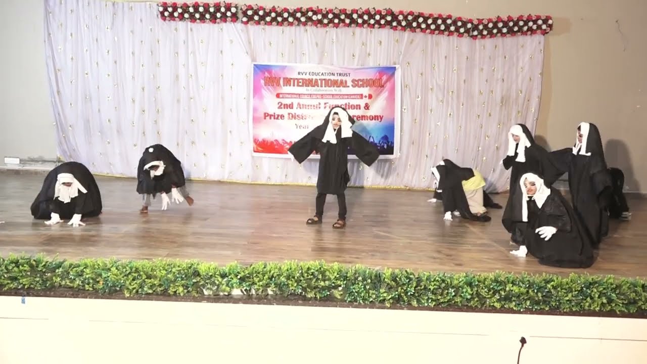 Nun Dance Performance Funny & Horror by Boys | Annual Function 2025-26 | Rvv International School