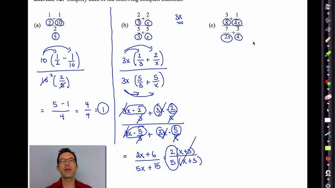Mon Core Algebra Ii Unit 10 Lesson 9 Plex Fractions 