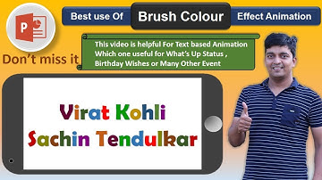 How to Use brush color Text Animation In Powerpoint | What