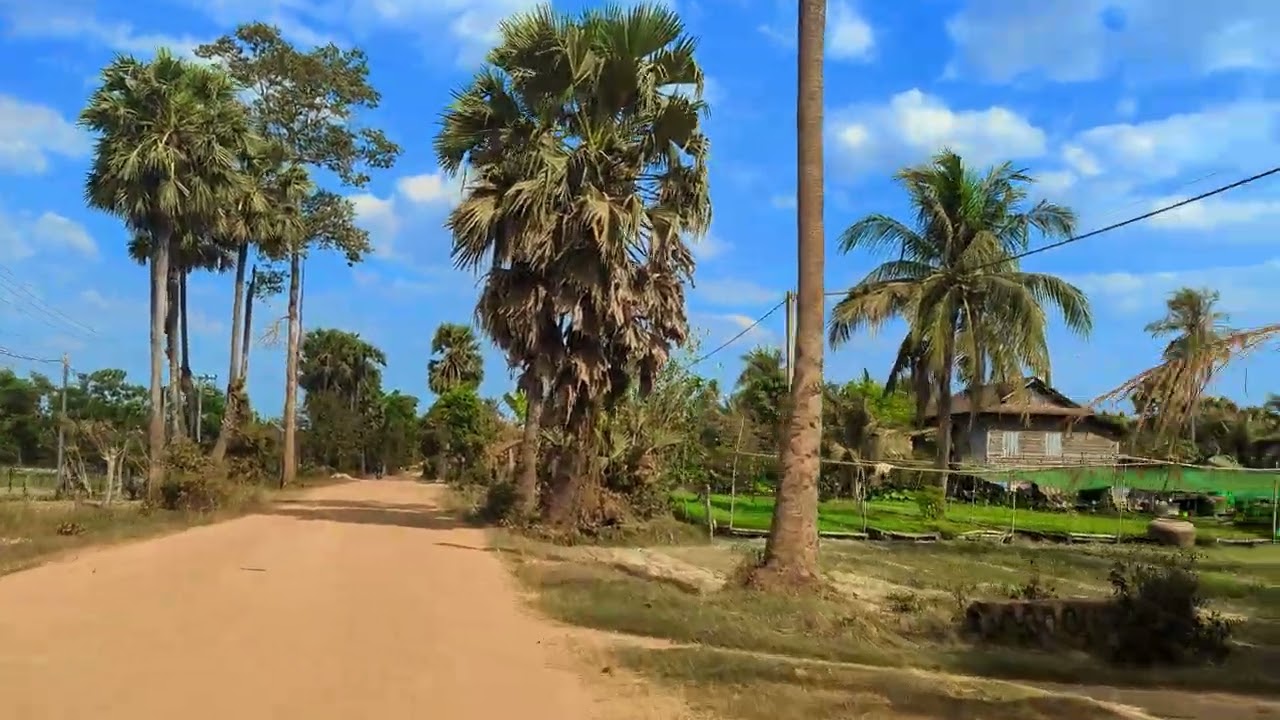 Village Life Trip, Barkorng District in Siemreap Outside, Scene Ride Countryside 2026
