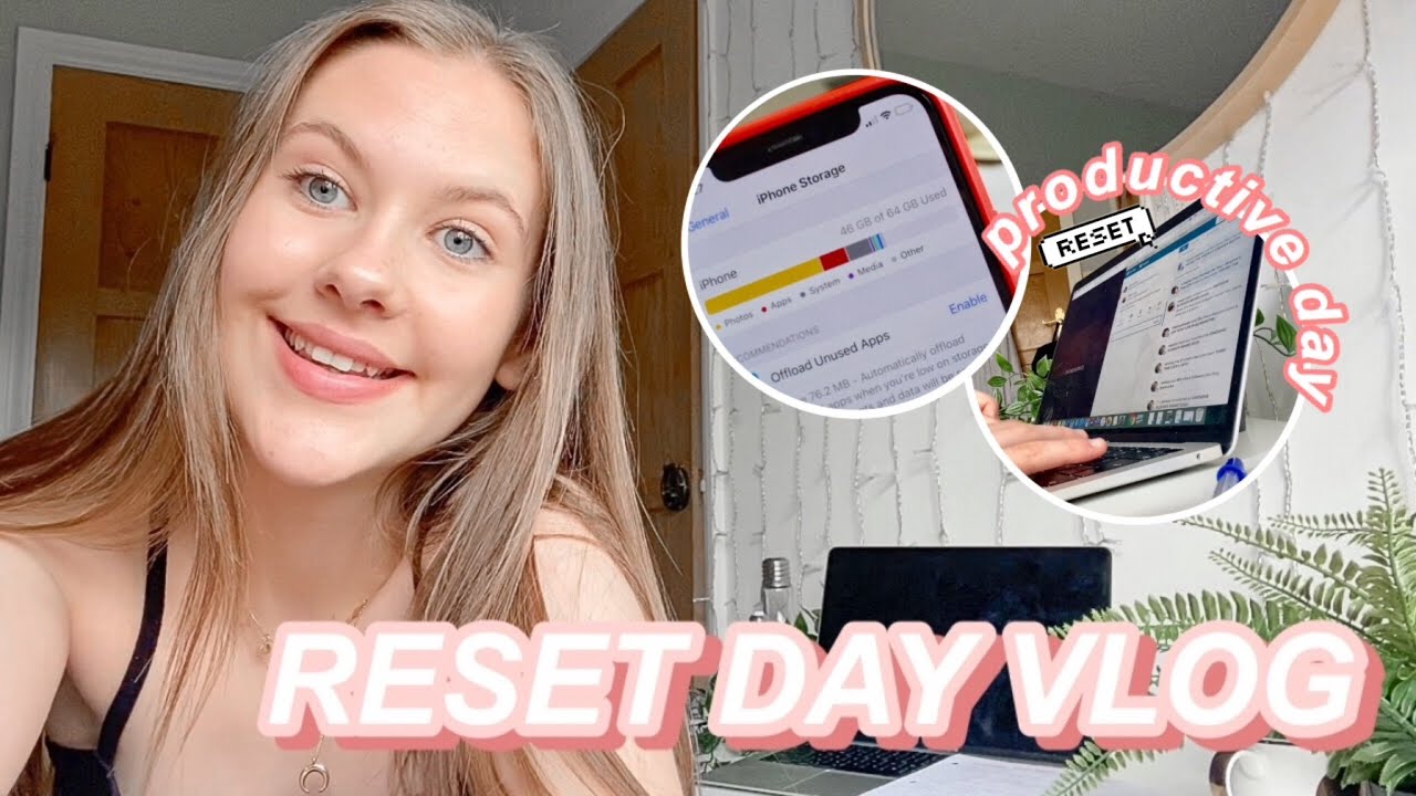 my RESET DAY ROUTINE 2020 | productive day vlog!
